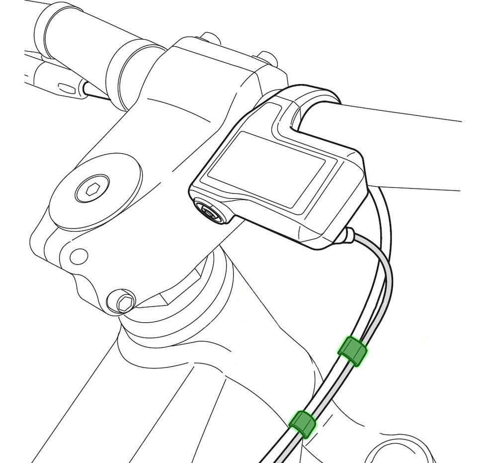 Shimano steps mounting clip for ew-sd50 cable