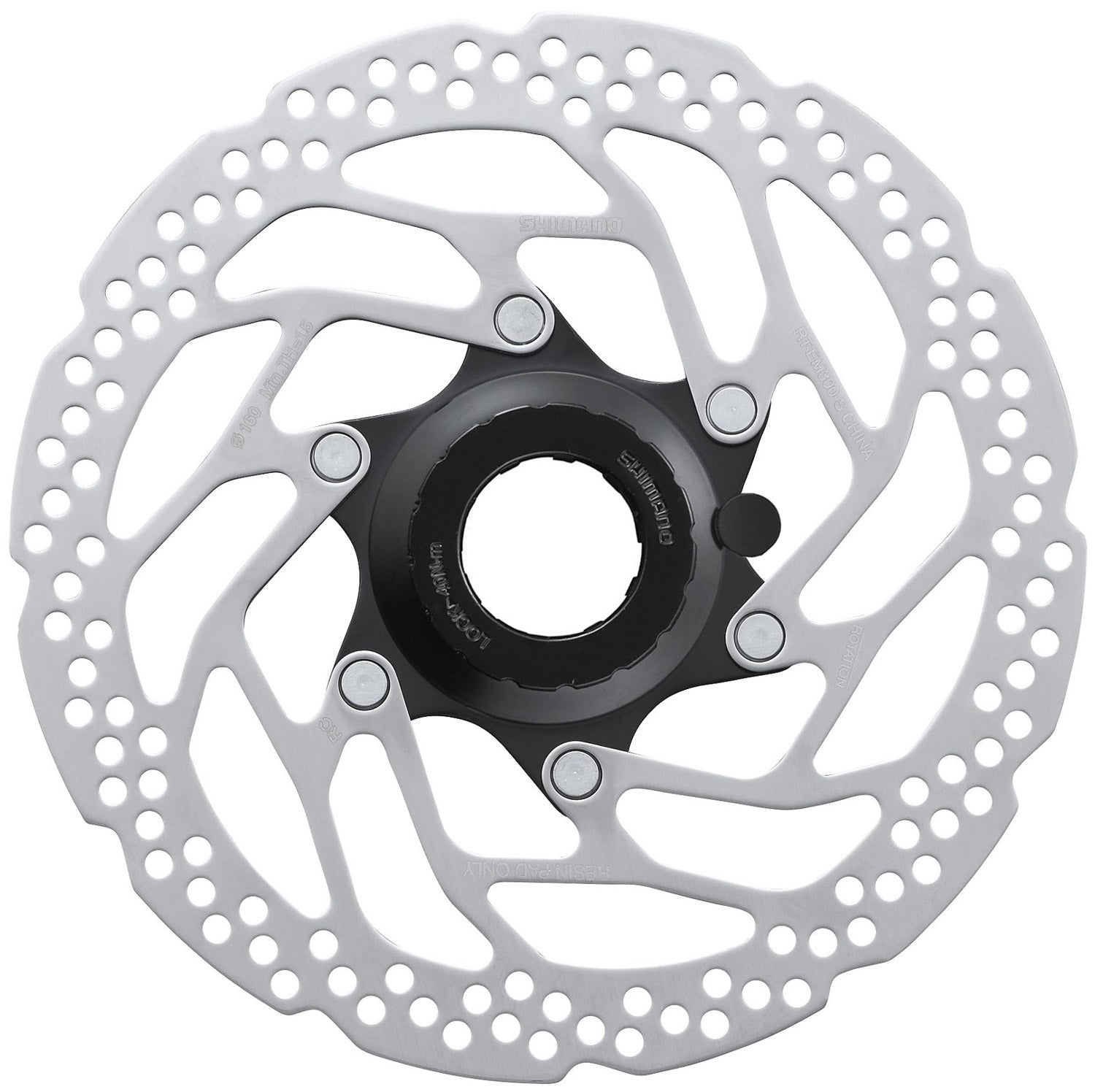Shimano steps rt-em300 center-lock disc rotor for e-bike | 180mm intern