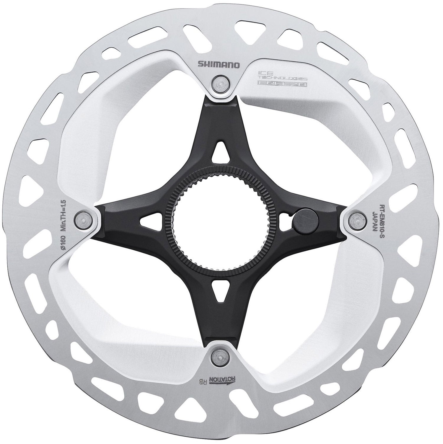 Shimano steps rt-em810 center-lock disc rotor for e-bike