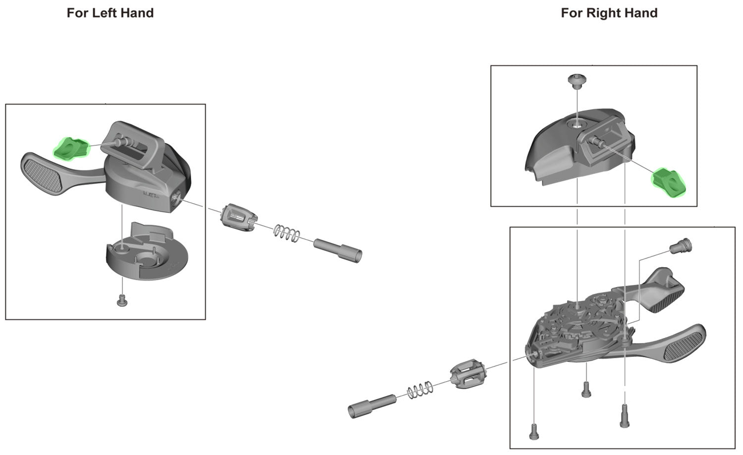 Shimano integration nut for sl-m8130-i m8100-i m7100-i m6100-i m5100-i m4100-i