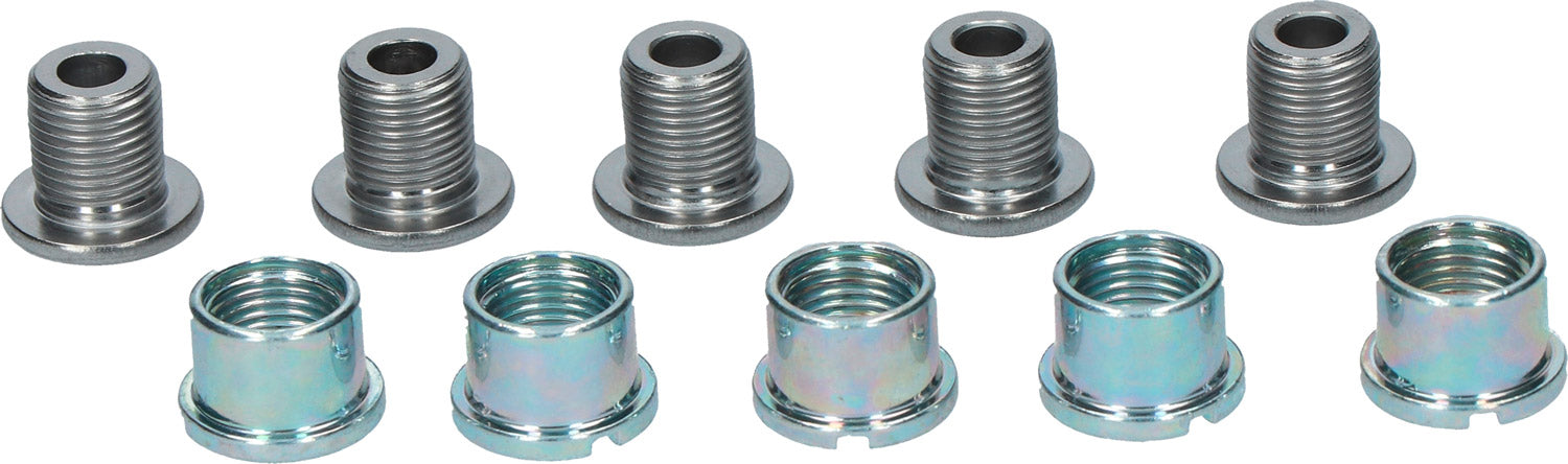 Shimano alfine tiagra sora chainring bolts (5 pieces) | silver