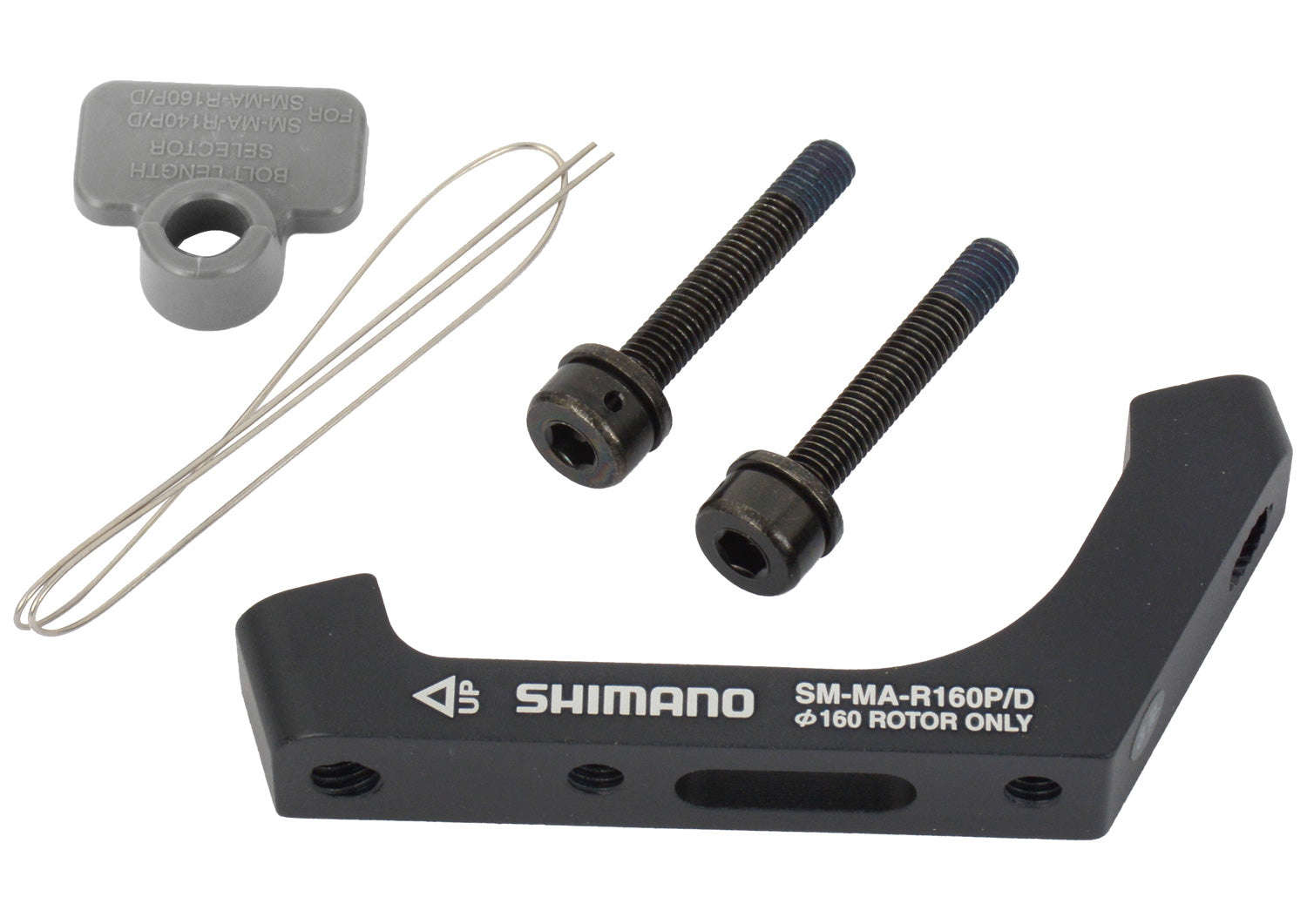 Shimano sm-ma-r160p d post-mount to flat-mount adapter for rear 160mm rotor