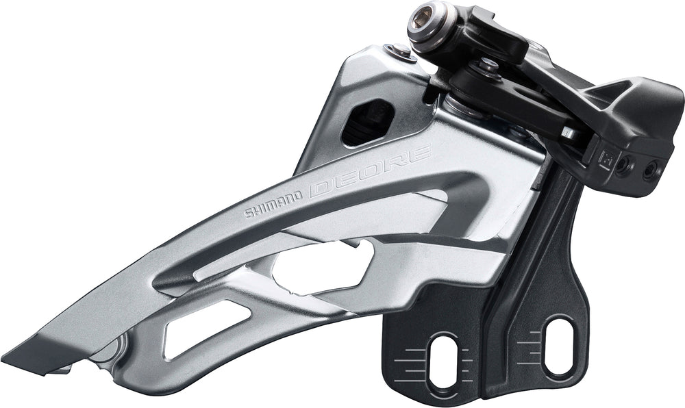 Voorderailleur 3 x 10-speed Shimano Deore FC-M6000 side swing - lage klem 40-42T - zwart