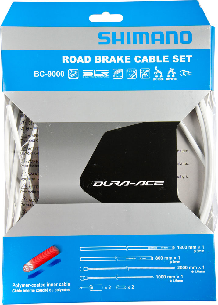 Shimano dura ace bc-9000 polymer brake cable set | red