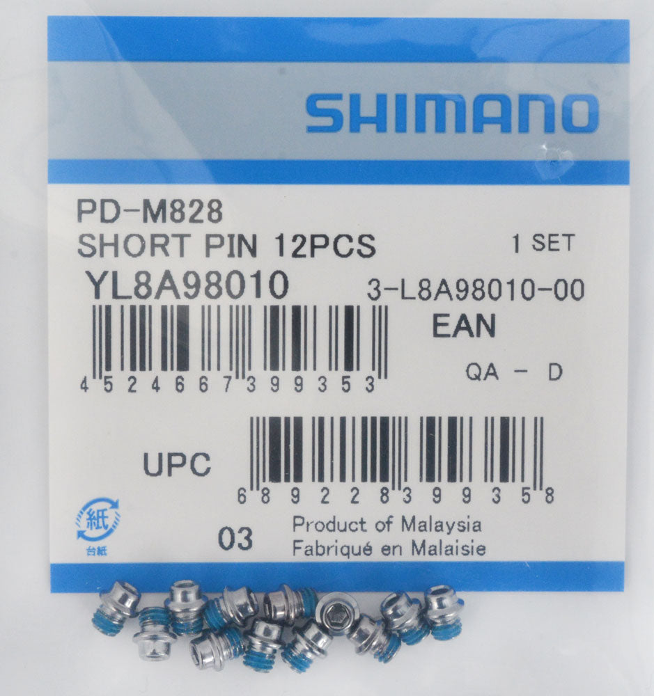 Shimano replacement pins for pd-m828 m8040 short (12 pieces)