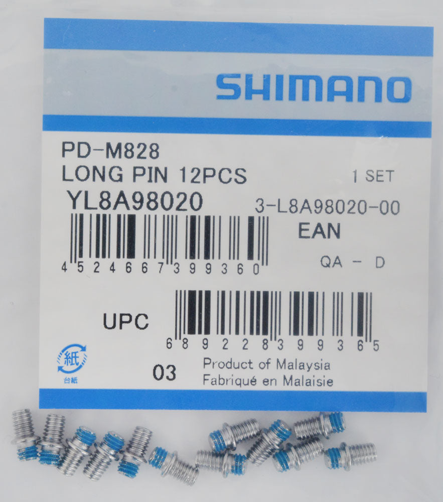 Shimano replacement pins for pd-m828 m8040 long (12 pieces)