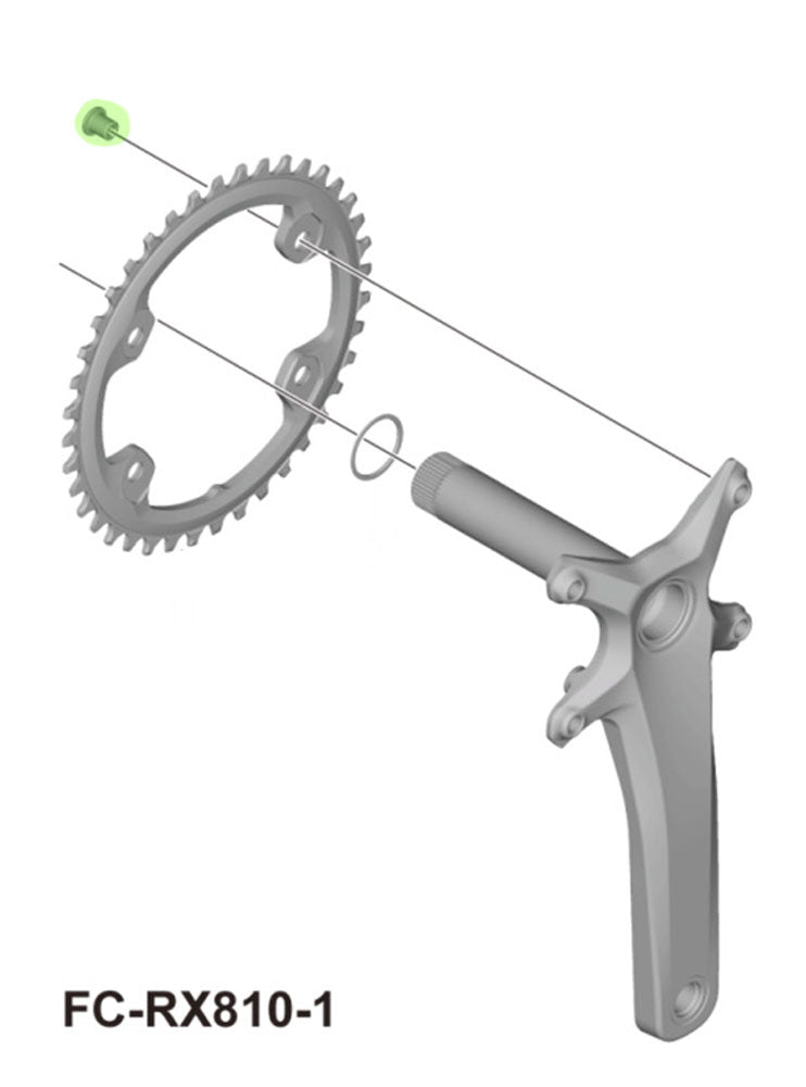 Shimano grx fc-rx820 rx810 chainring bolts
