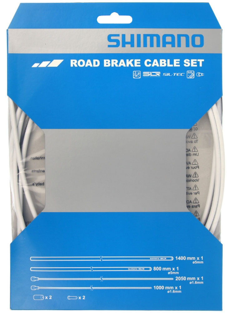 Shimano sil-tec brake cable set for road | orange