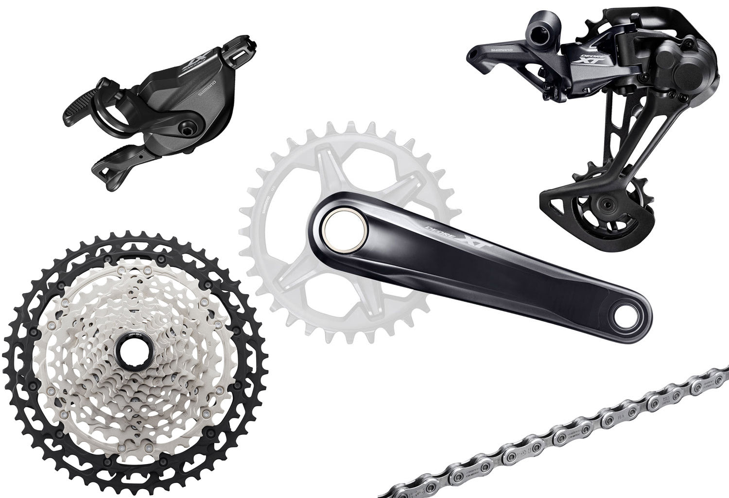 Shimano xt m8100 1x12-speed group clamp 180mm 10-51