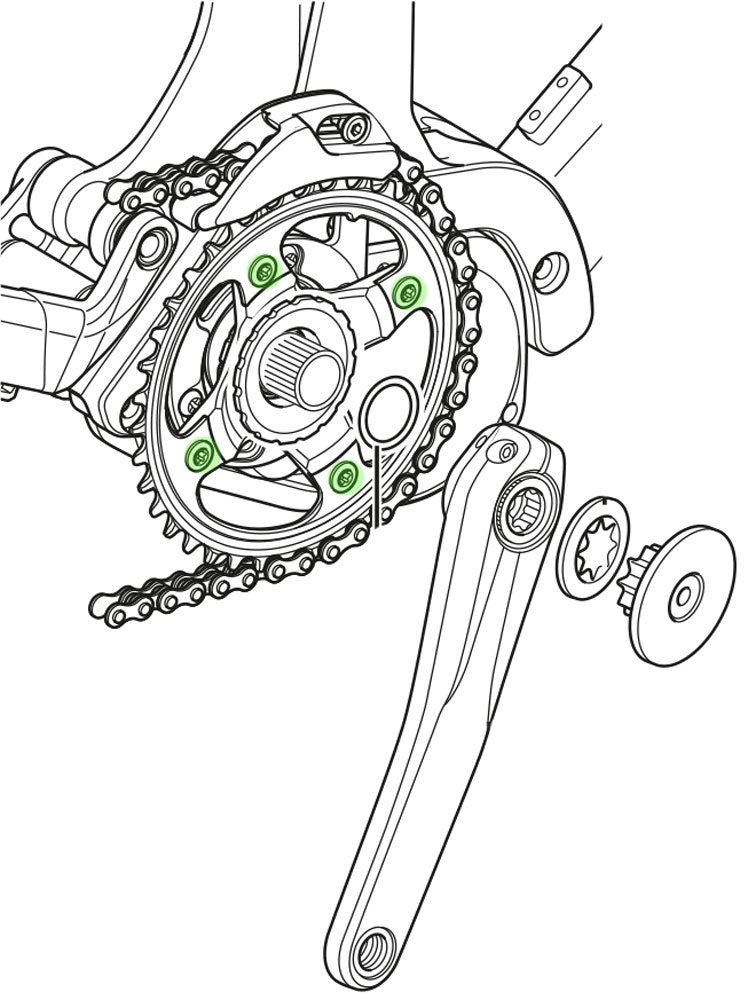 Shimano steps sm-cre80 cre80-b cre80-12b gear fixing bolts