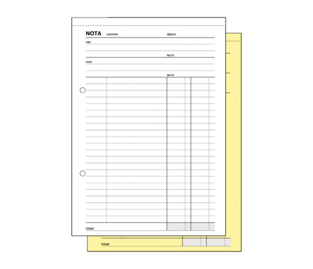 Kangaro nota copieboek 205x120 2x50 pak a 5 boekjes