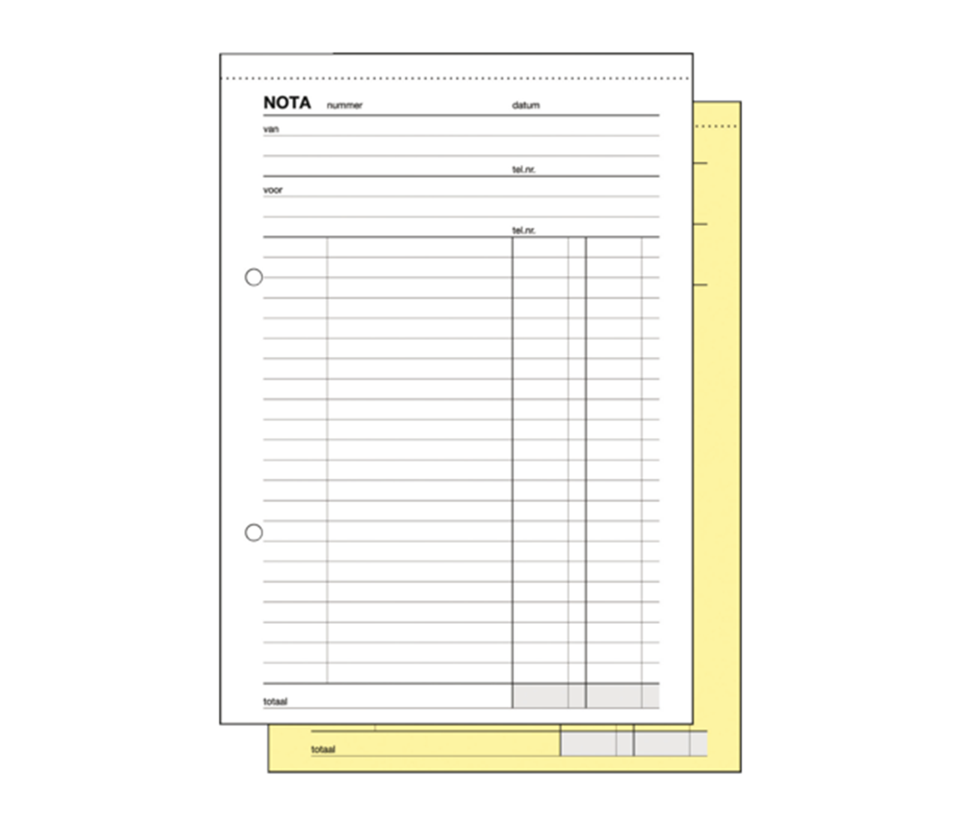 Kangaro nota copieboek 205x120 2x50 5st