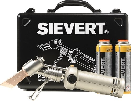 Sievert zachtsoldeerboutset | schroefgaspatroon | met toebehoren en koperen stuk | 1 stuk - 338093 338093