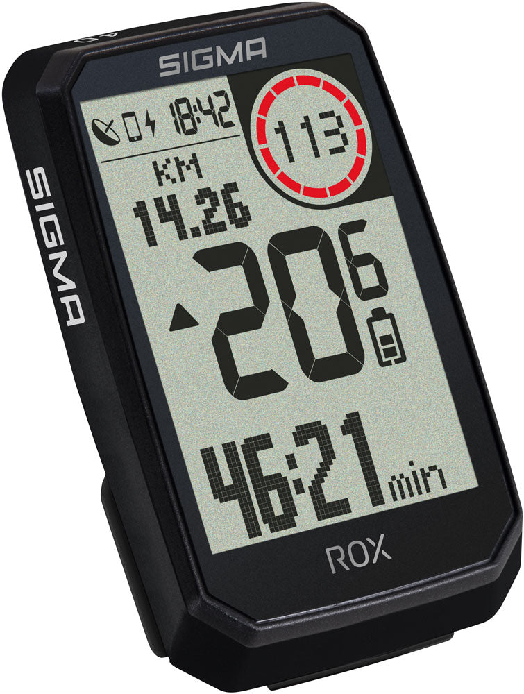 Sigma fietscomputer rox 4.0 endurance zwart