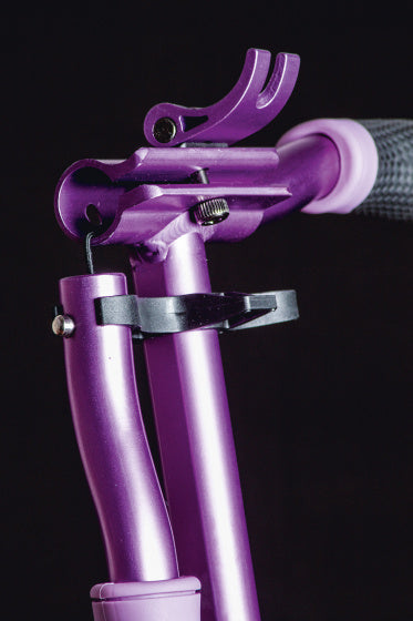 2-wiel Step Opvouwbaar Voetrem Lila Wit