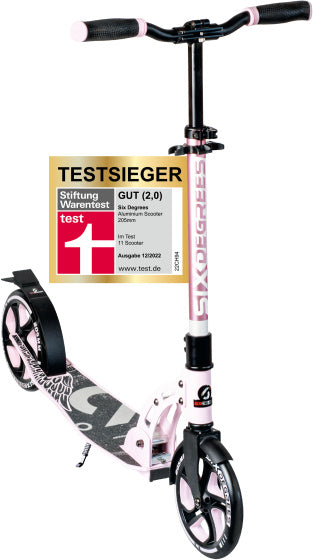 2-wiel Step Opvouwbaar Voetrem Pastelroze Zwart