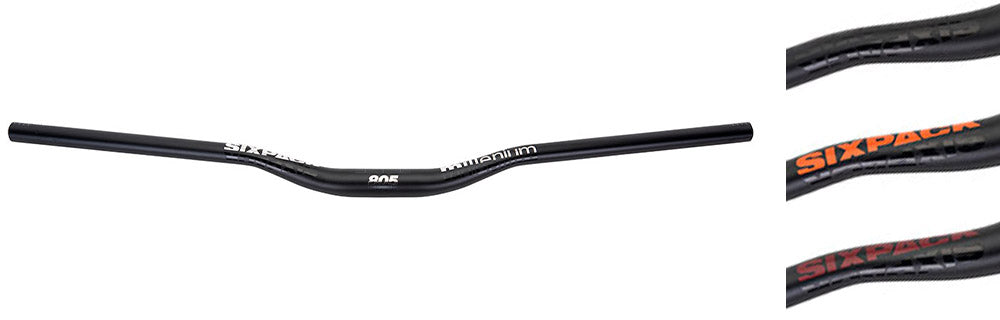 Sixpack racing millenium 805 x 35mm rise 30 handlebar | black red