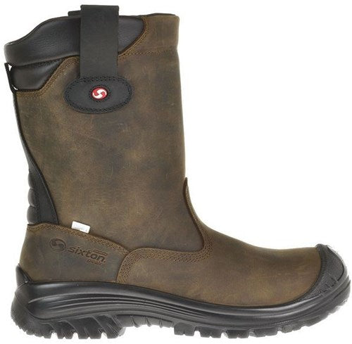 Sixton peak 81411-07 ranch laars hdry hoog s3 + kn gevoerd | bruin zwart | maat 41 - 00.091.126.41