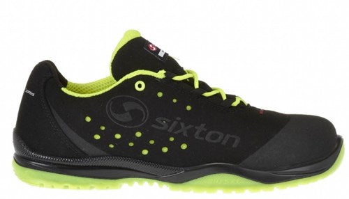 Sixton peak 91328-01 cuban laag s1p | zwart geel | maat 41 - 00.091.010.41