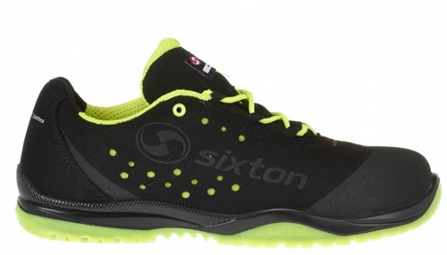 Sixton peak 91328-01 cuban laag s1p | zwart geel | maat 42 - 00.091.010.42