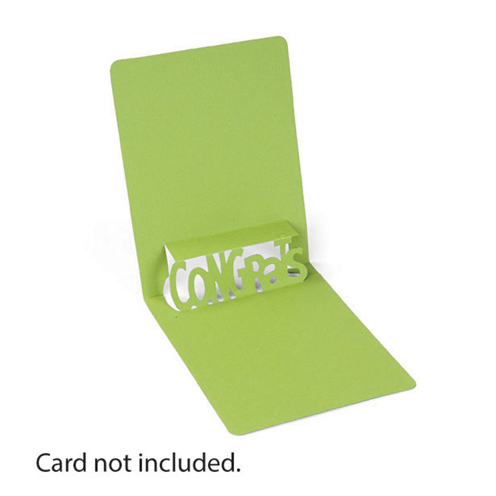 Sizzix • pop 'n cuts magnetic insert die phrase congrats