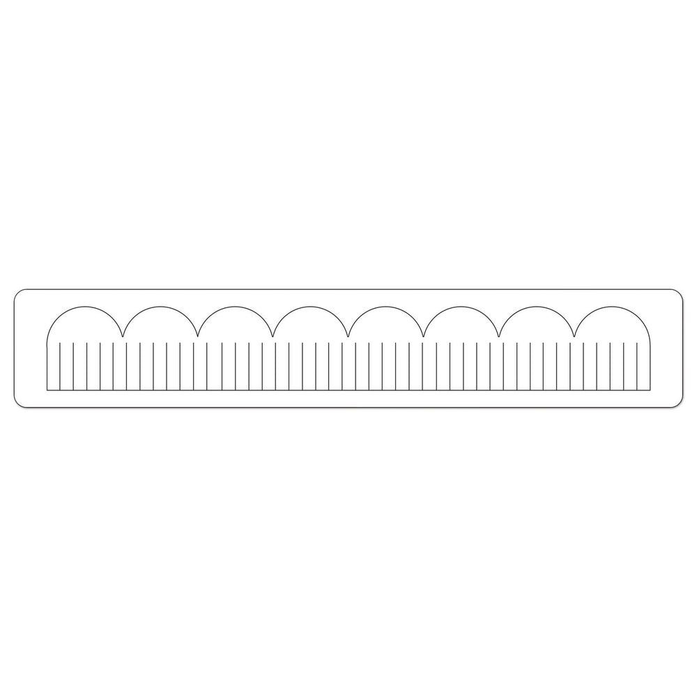 Sizzix • sizzlits decorative strip die scallop fringed
