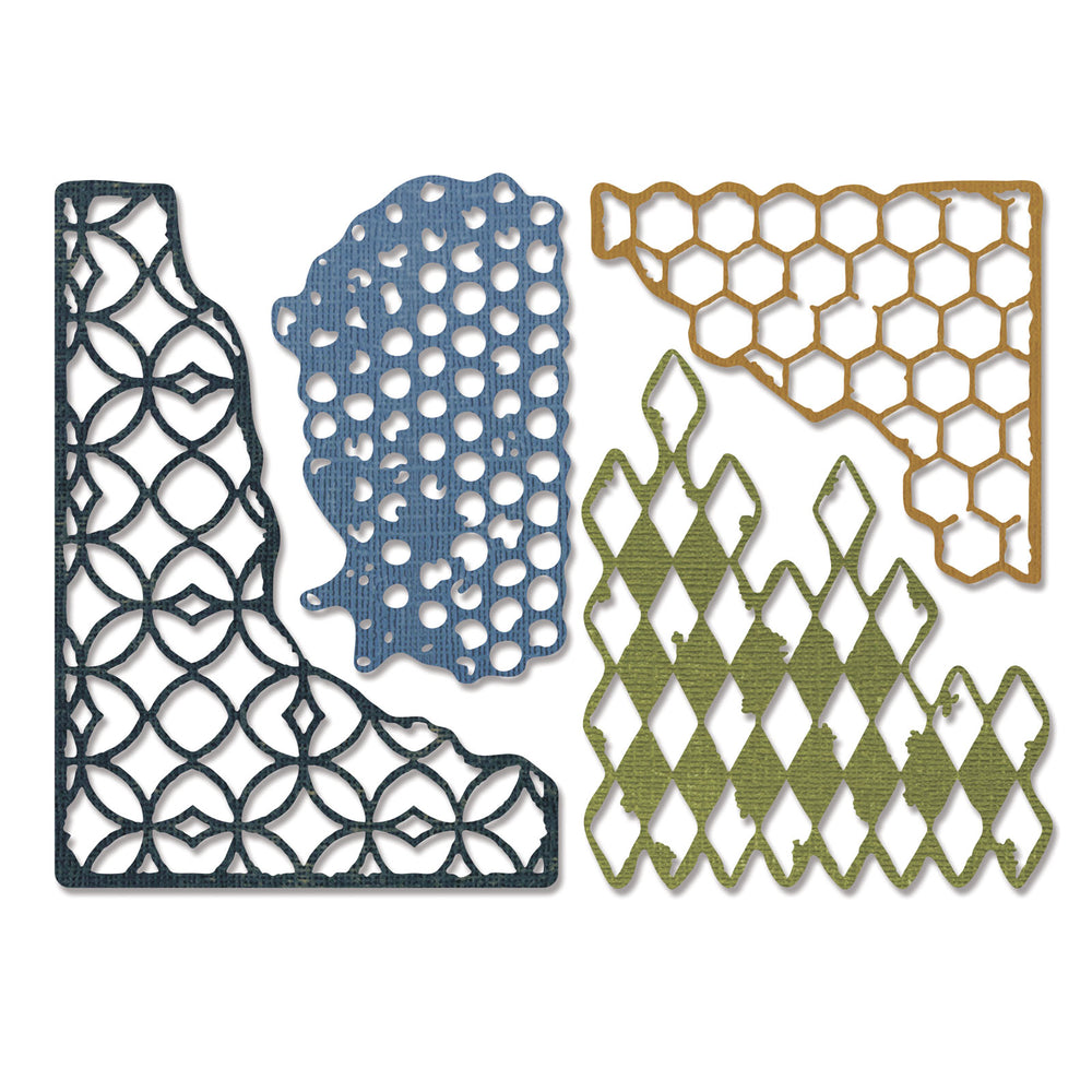 Sizzix • tim holtz thinlits die set mixed media 4pcs