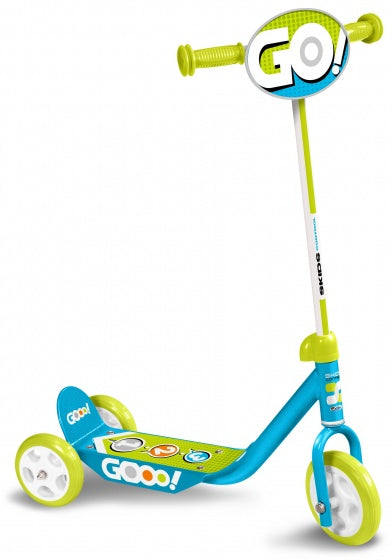 Skids control Gooo! 3-wiel Kinderstep Vrijloop Blauw Groen