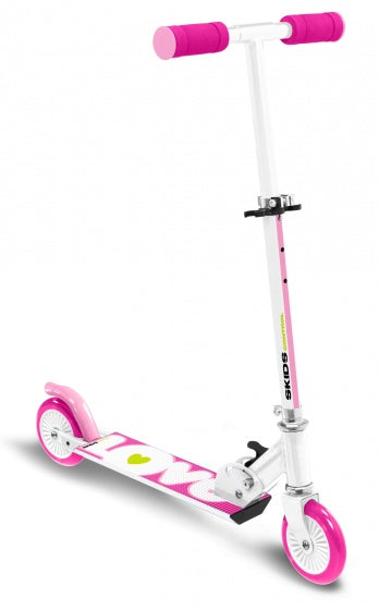 Love vouwstep voetrem meisjes roze