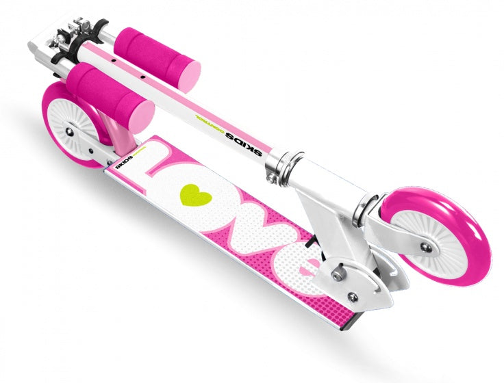 Love vouwstep voetrem meisjes roze