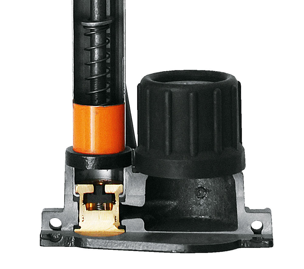 Pompe à pied SKS Rennkompressor avec embout en cuivre 10065