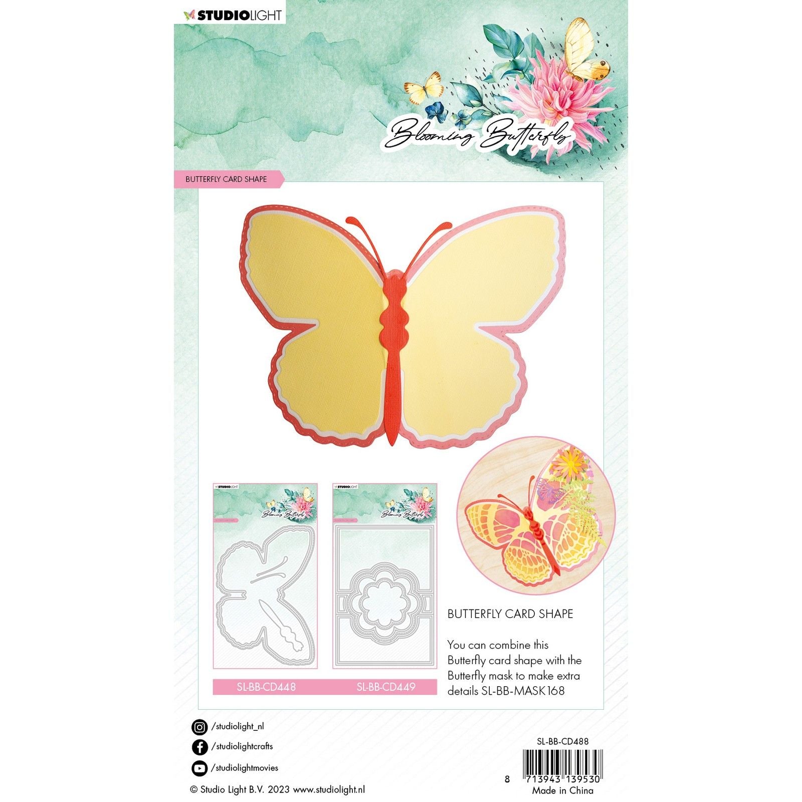 Studio light • blooming butterfly snijmallen big butterfly card