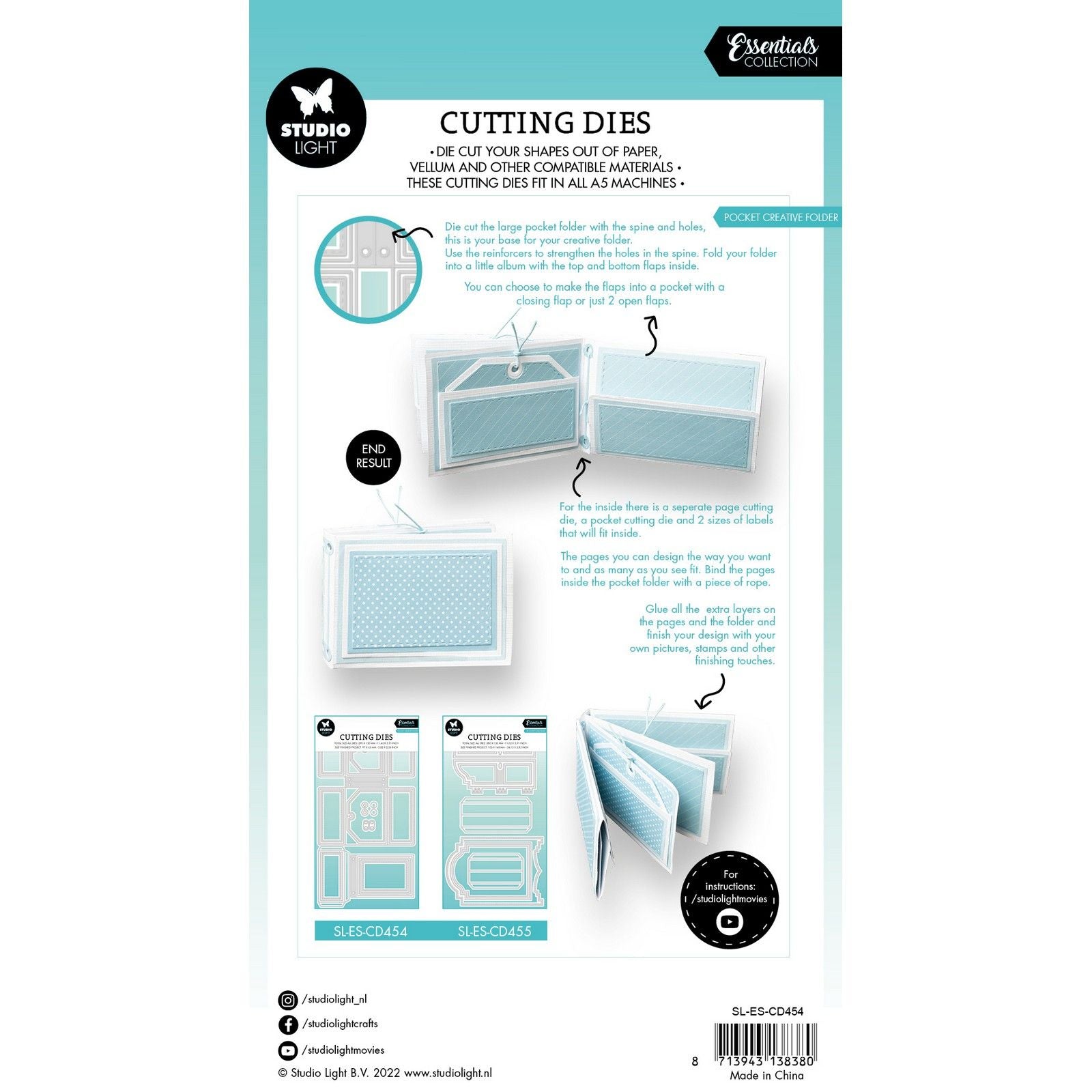 Studio light • essentials cutting dies pocket creative folder