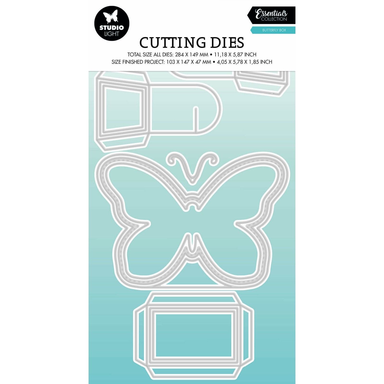 Studio light • essentials cutting die butterfly box