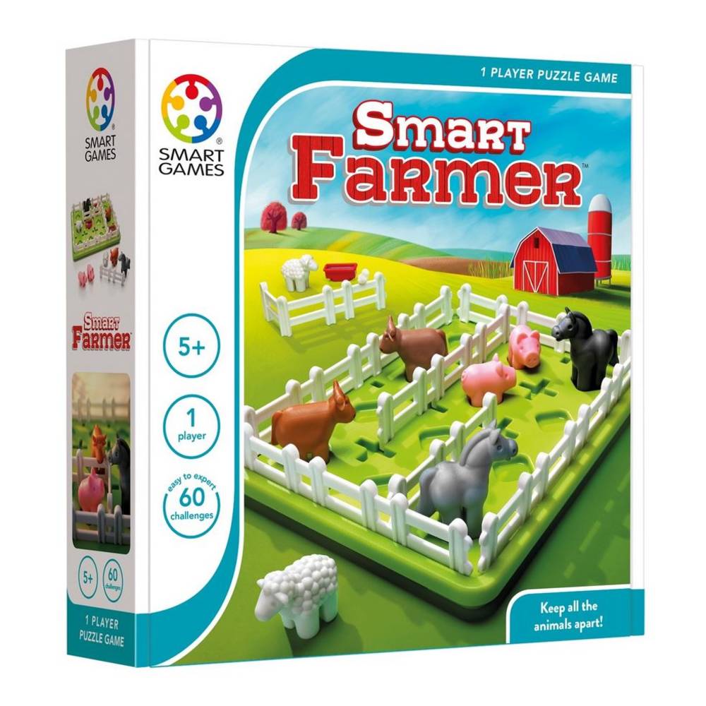 Slimme games slimme boer, houd alle dieren in een aparte wei