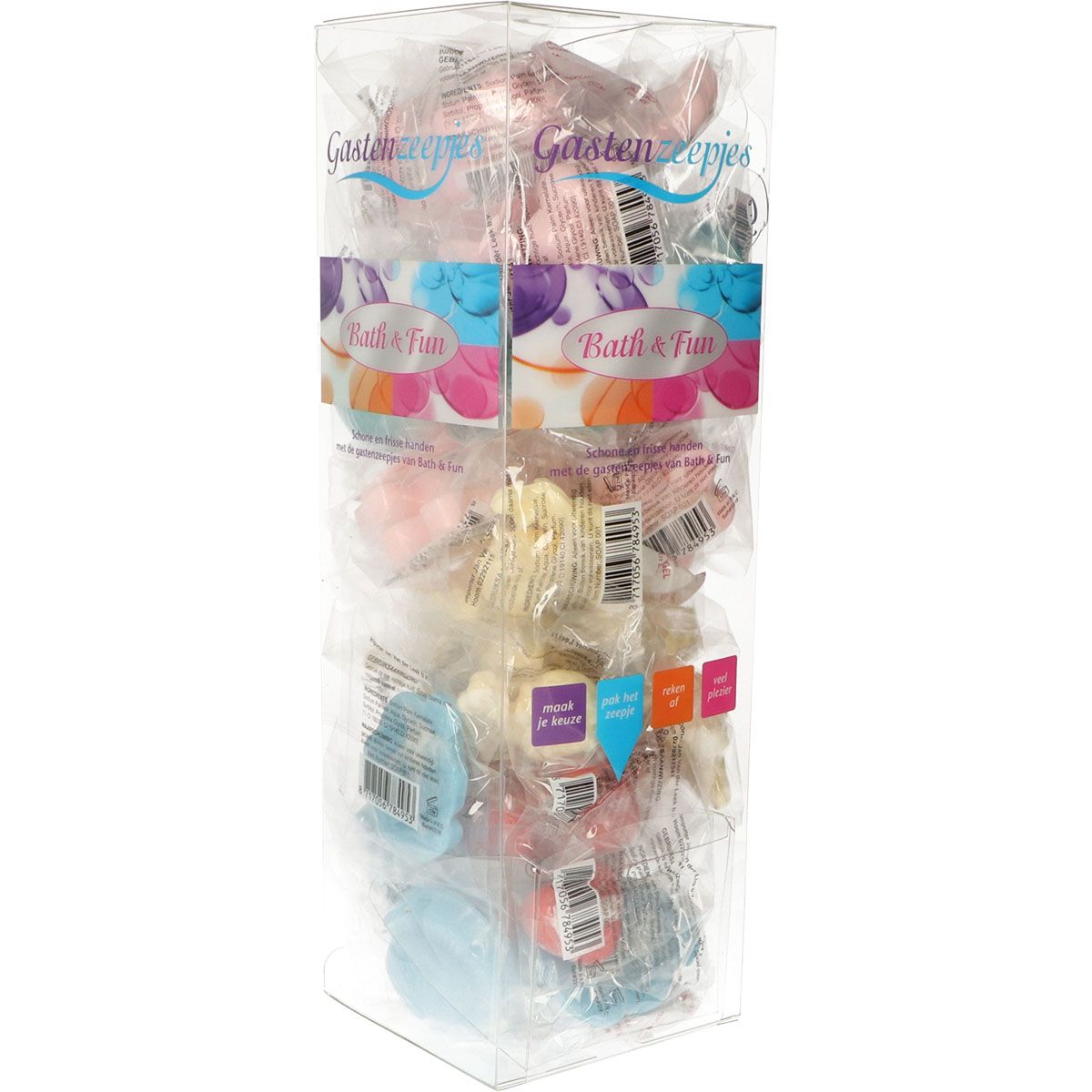 Jvdl gastenzeepjes in koker assorti 54 stuks