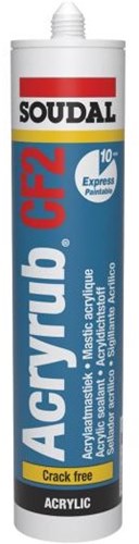 Soudal acryrub cf2 | acrylaatkit | wit | 310 ml - 121616
