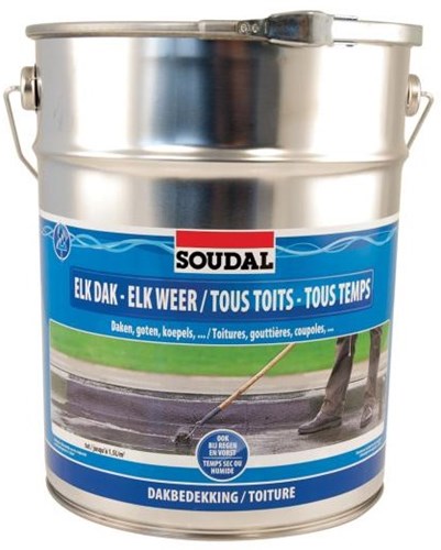 Soudal elk dak - elk weer | grijs | 10 l - 101476