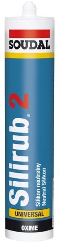 Soudal silirub 2 | siliconenkit | transparantgrijs | 300 ml - 127537