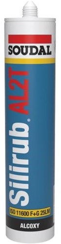 Soudal silirub al2t alcoxy | siliconenkit | zwart | 300 ml - 120653