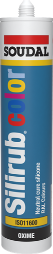 Soudal silirub color | siliconen voegkit | 310 ml | ral 7011 - 114481