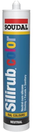 Soudal silirub color | siliconenkit | parelwit ral 1013 | 300 ml - 105822