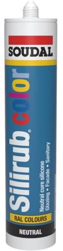Soudal silirub color | siliconenkit | zijdegrijs ral 7044 | 300 ml - 116033