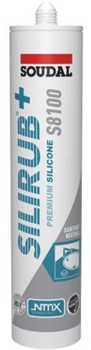 Soudal silirub+ s8100 neutraal | sanitairkit | pergamon | 300 ml - 137420