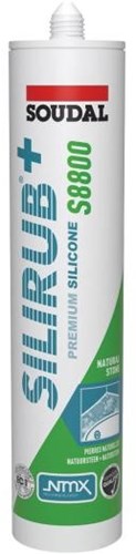 Soudal silirub+ s8800 | natuursteen | siliconenkit | transparant | 300 ml - 120993