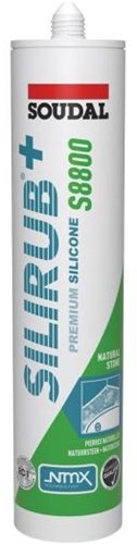 Soudal silirub+ s8800 | natuursteen | siliconenkit | zwart | 300 ml - 120996