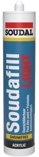 Soudal soudafill light | schilderskit | wit | 310 ml - 119307