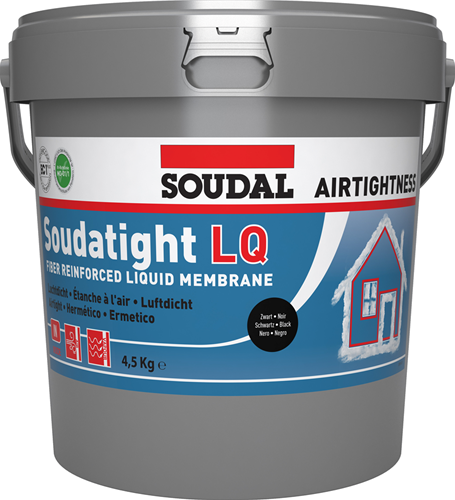 Soudal soudatight lq | polymeerpasta | 4,5 kg | zwart - 145785