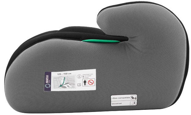 F100KI zitverhoger i-Size 125-150 cm zwart grijs