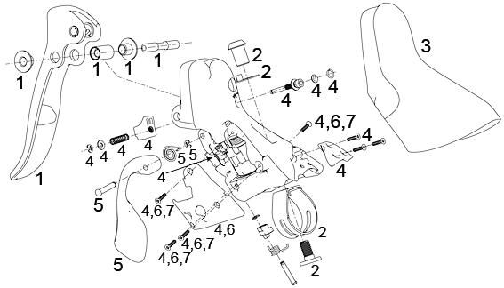Sram bremshebel shift brake lever apex left